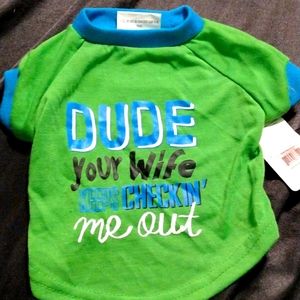 💜5/$25💜 NWT Dog Shirt Size Small